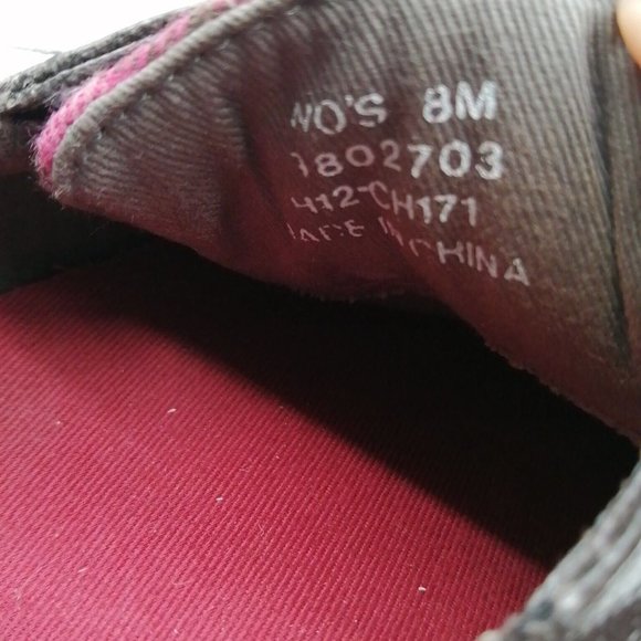 Sperry Top Sider Womens Boat Shoe Pink Gray Plaid Sequins Rawhide Laces 8 - Picture 10 of 10